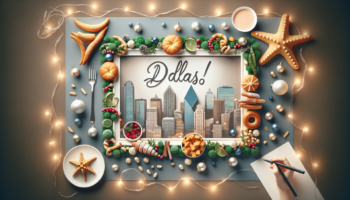 alt_text: Festive Dallas-themed holiday bites arranged for a stylish event planner's gathering.