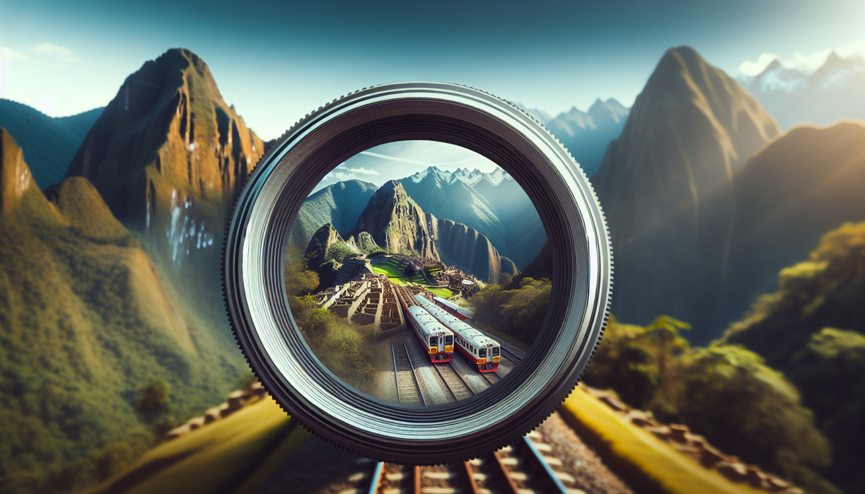 alt_text: PROMPERÚ logo, Machu Picchu with trains, highlighting rail safety and infrastructure renewal.