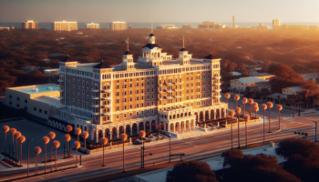 alt_text: Historic Vinoy Hotel celebrates its 100th anniversary with a grand renovation.