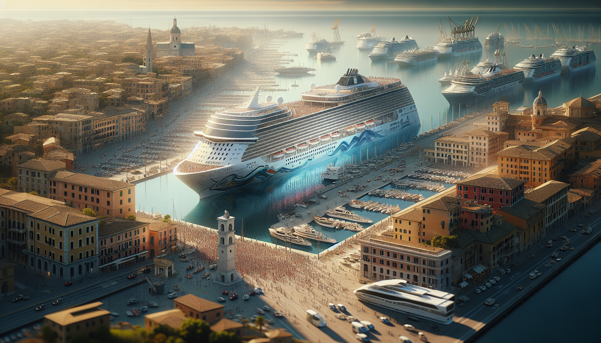 alt_text: Viking Star docked in Ancona, 2026, signaling a new cruise season opening.