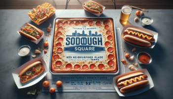 alt_text: Detroit-style pizza trend sweeps South Tampa, featuring thick crust and crispy edges.