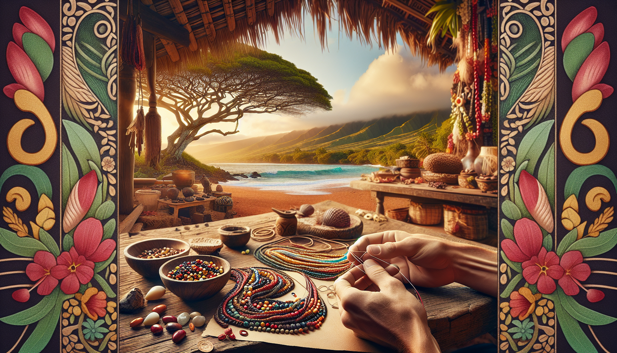 alt_text: Vibrant Wiliwili jewels showcase traditional craftsmanship and cultural significance.