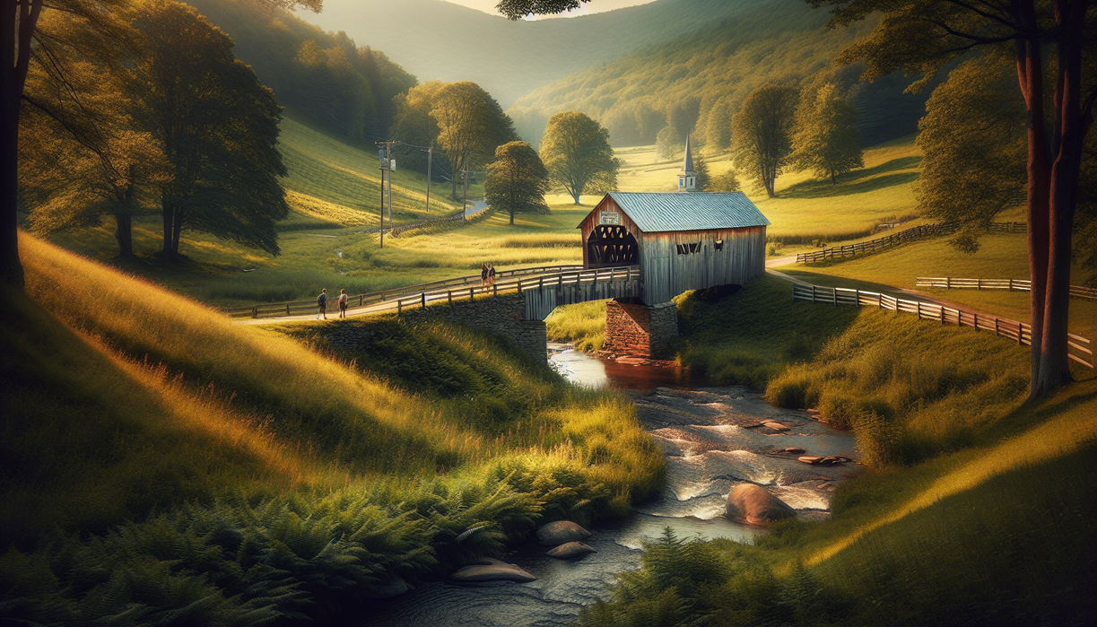 alt_text: Dorset Vermont's scenic landscapes captured in a travel guide to hidden New England gems.