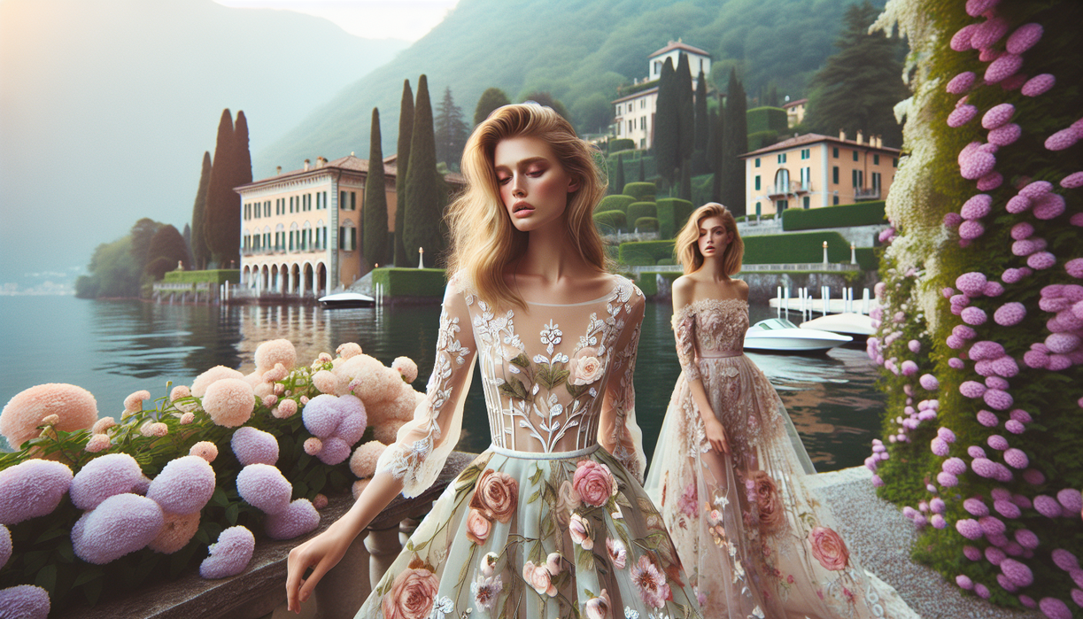 alt_text: Scenic view of Lake Como surrounded by mountains and lush greenery under a clear blue sky.
